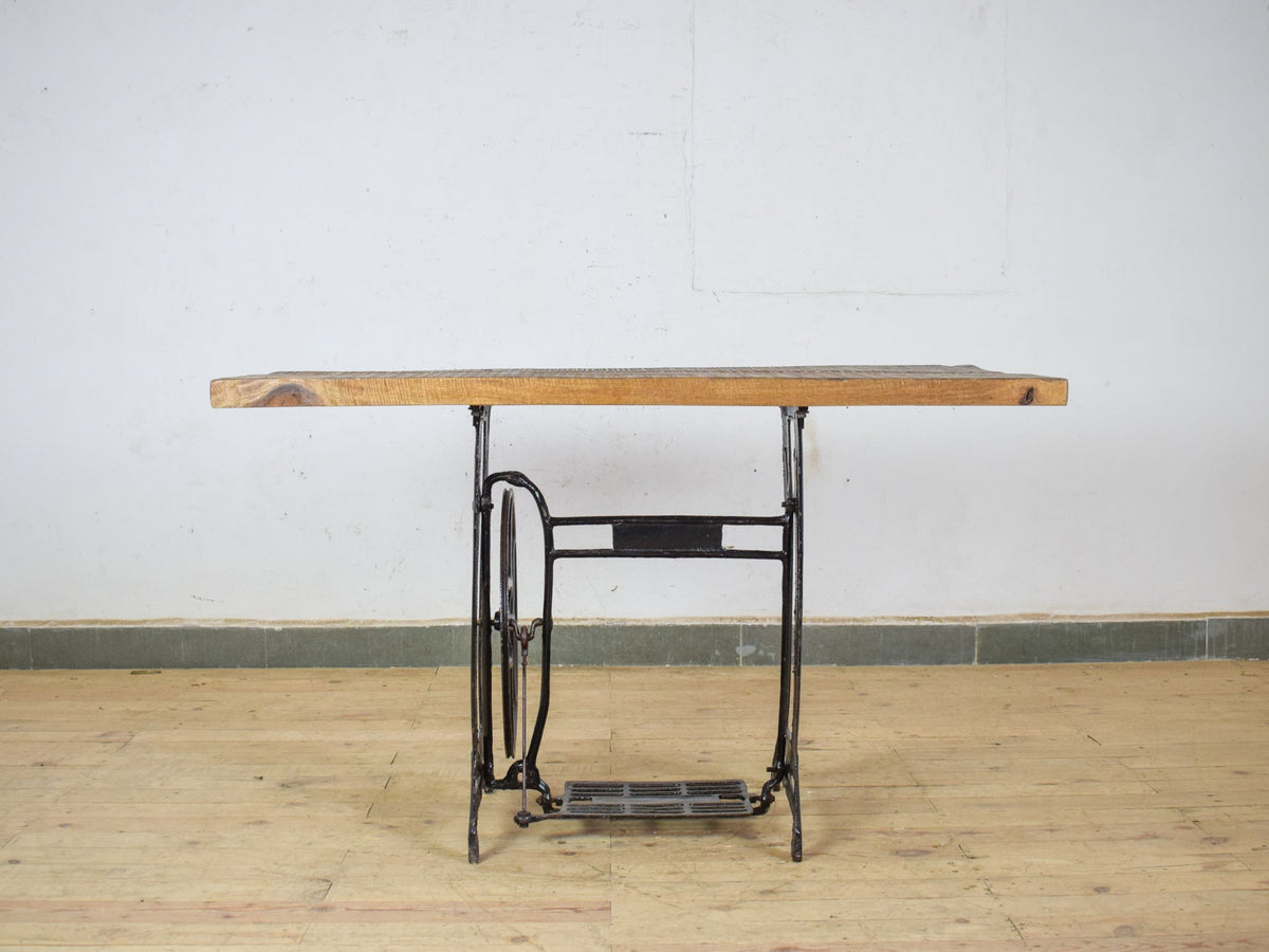 Vintage Sewing Machine Base Table Desk