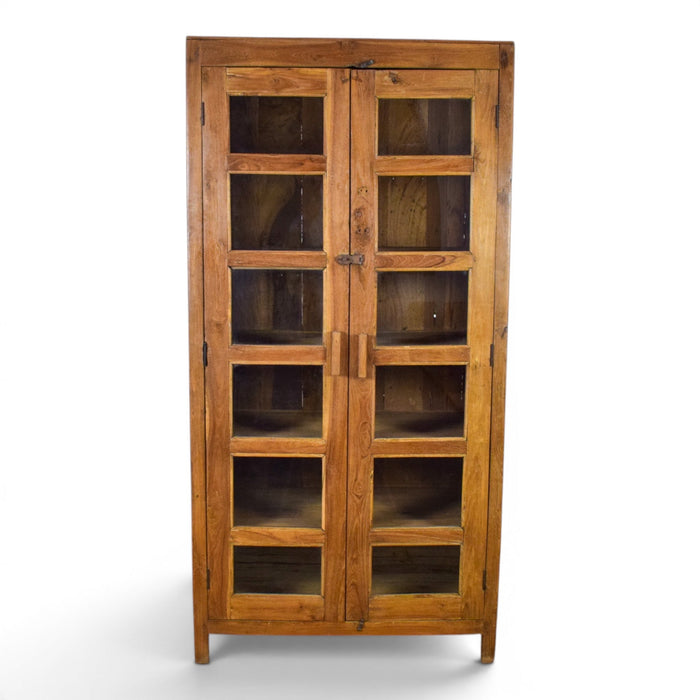 Vintage Rustic Wooden Cupboard Cabinet