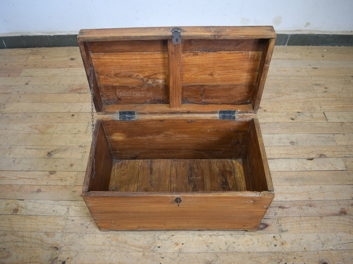 Vintage Rustic Wooden Chest Box