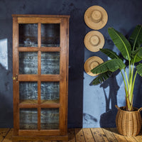 Vintage Wooden Rustic Cupboard Cabinet