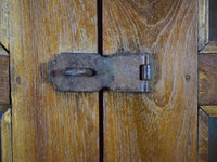 Vintage Rustic Wooden Cupboard Cabinet