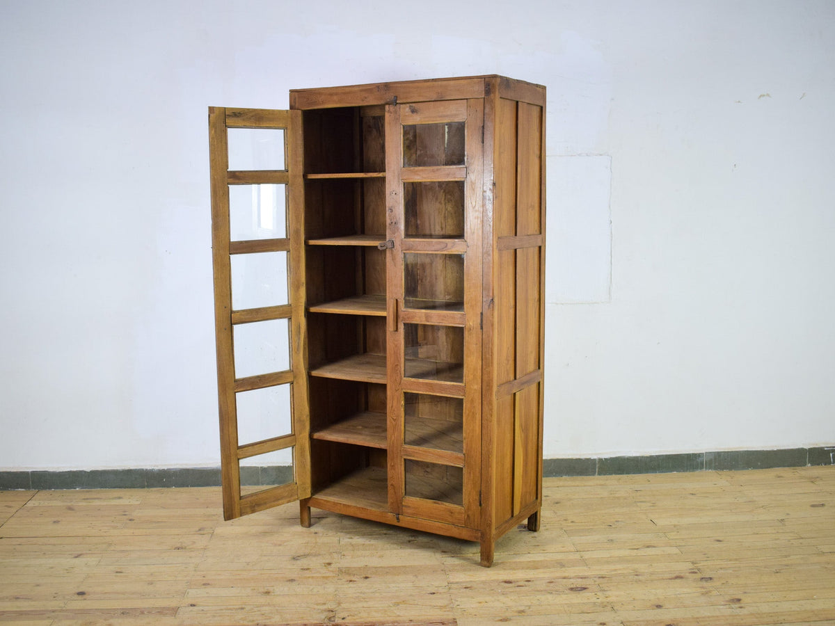Vintage Rustic Wooden Cupboard Cabinet