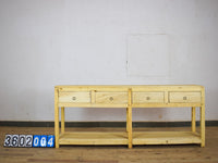 Vintage Solid Wood Rustic Sideboard Cupboard Drawers