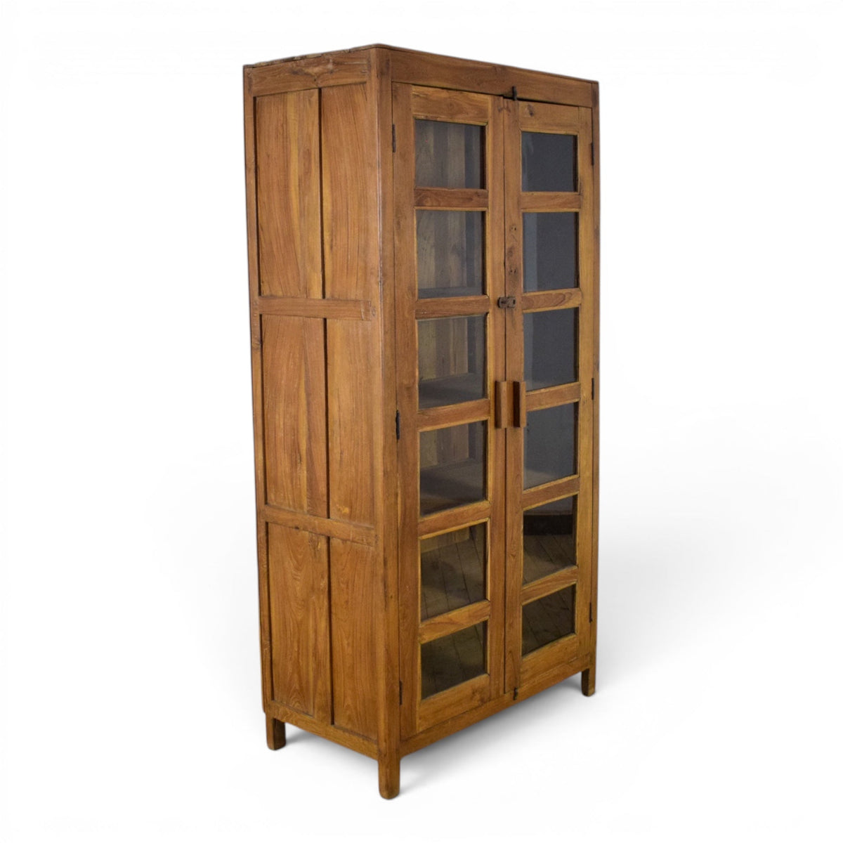 Vintage Rustic Wooden Cupboard Cabinet