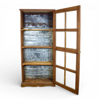 Vintage Wooden Rustic Cupboard Cabinet