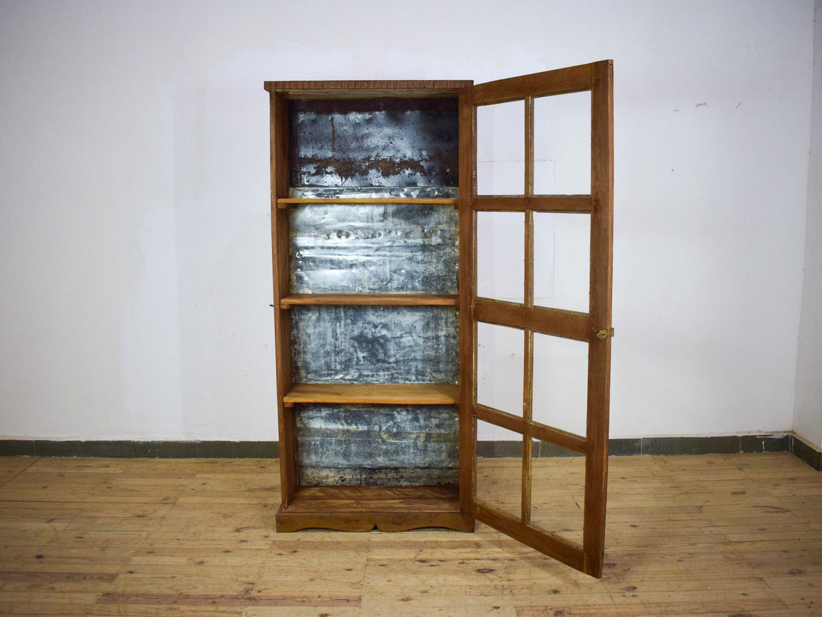 Vintage Wooden Rustic Cupboard Cabinet