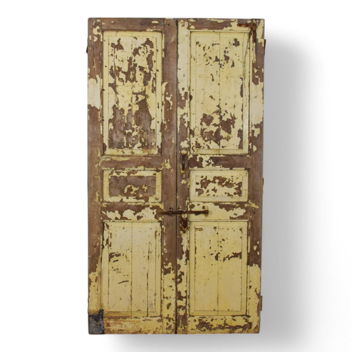 Pair of Antique Vintage Indian Panel Doors