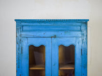 Vintage Worn Painted Rustic Cupboard Cabinet