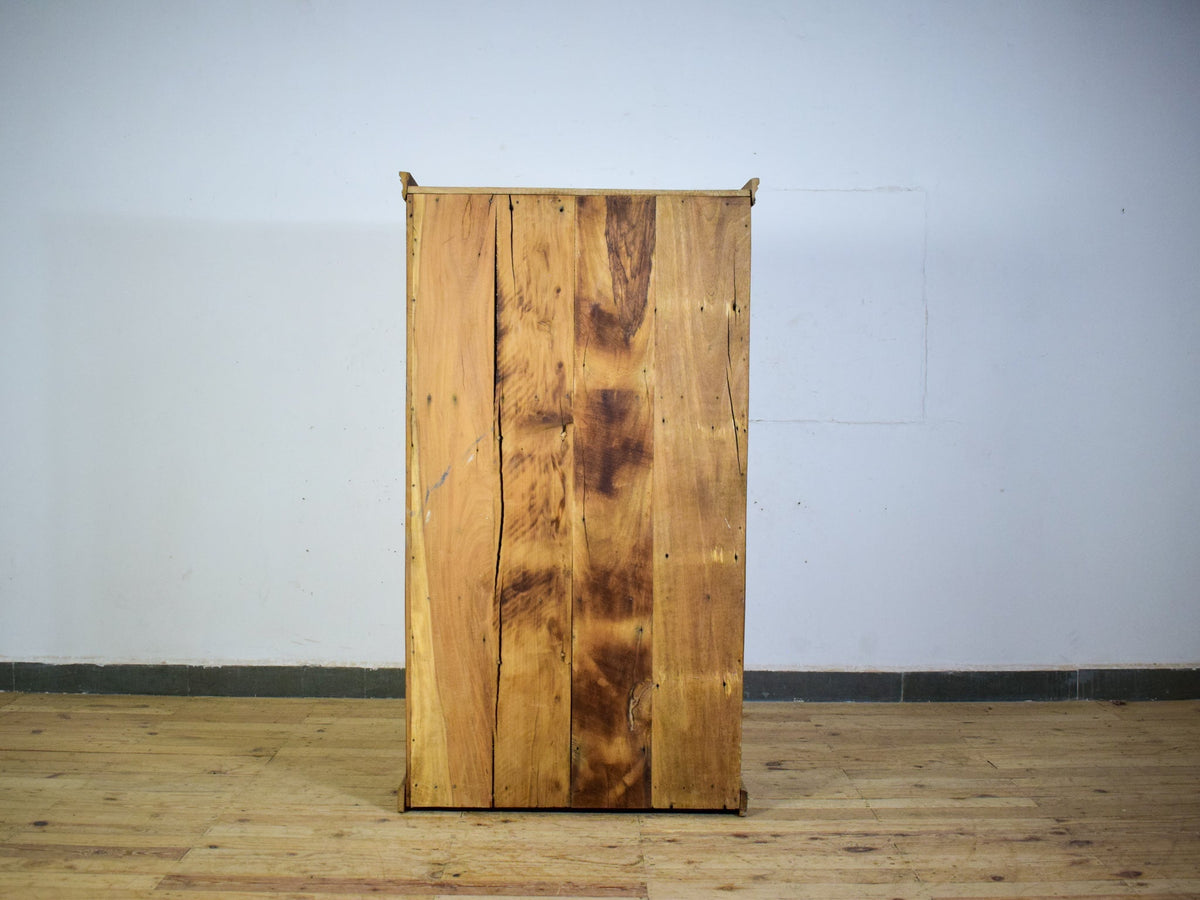 Vintage Rustic Cupboard Cabinet Storage With Antique Tile Decoration