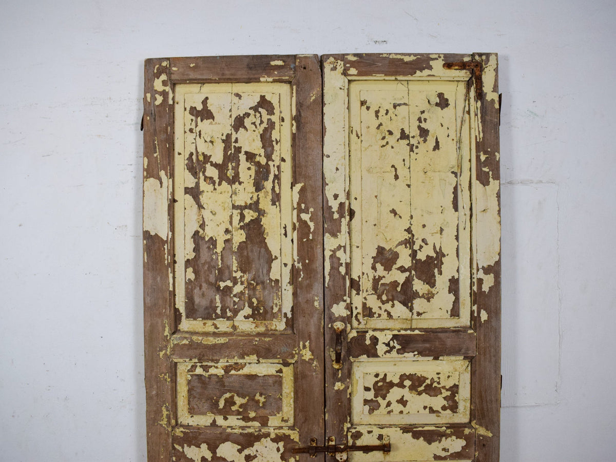 Pair of Antique Vintage Indian Panel Doors