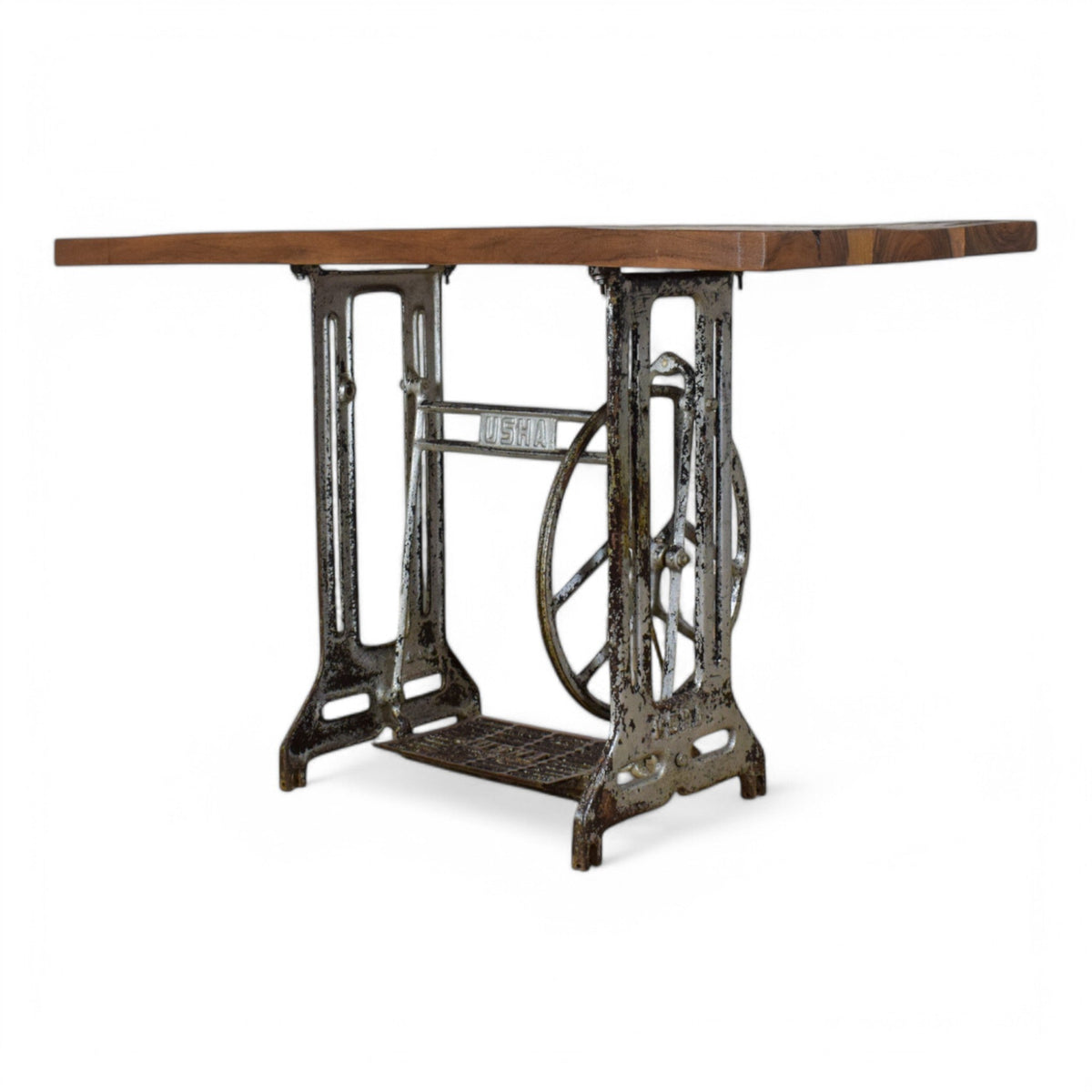 Vintage Sewing Machine Base Table Desk