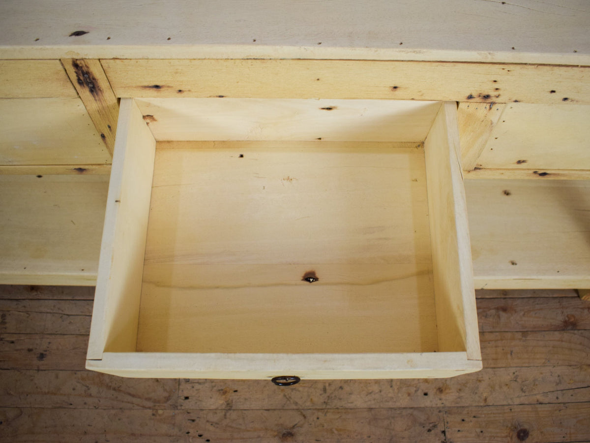 Vintage Solid Wood Rustic Sideboard Cupboard Drawers