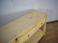 Vintage Solid Wood Rustic Sideboard Cupboard Drawers
