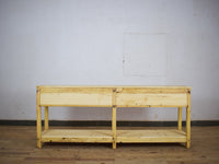 Vintage Solid Wood Rustic Sideboard Cupboard Drawers