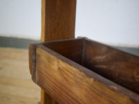 Vintage Wooden Hanging Three Section Brick Mould Shelves