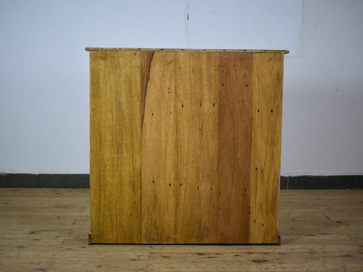 Vintage Worn Painted Rustic Cupboard Cabinet