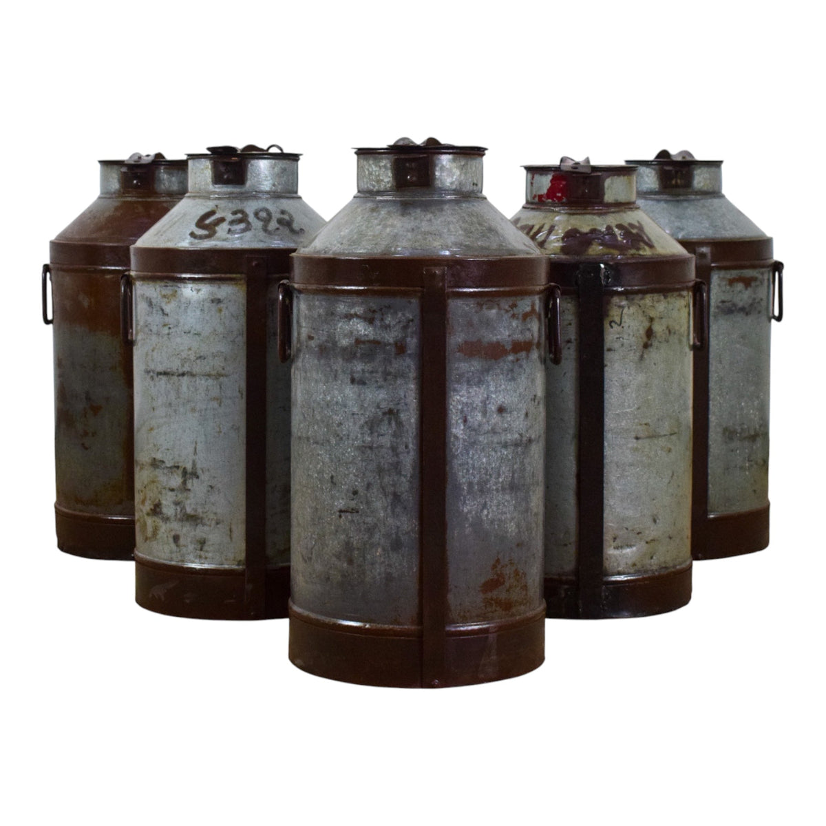 Large Vintage Metal Milk Churn Can Planter