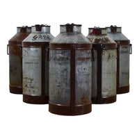 Large Vintage Metal Milk Churn Can Planter