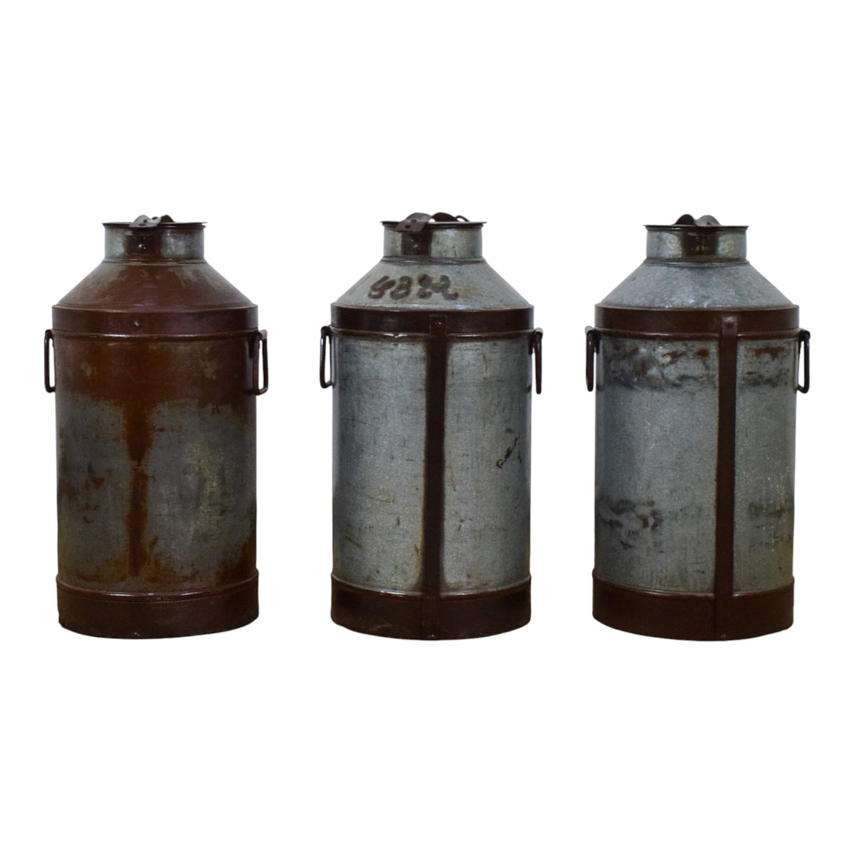 Large Vintage Metal Milk Churn Can Planter