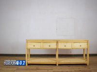 Vintage Solid Wood Rustic Sideboard Cupboard Drawers