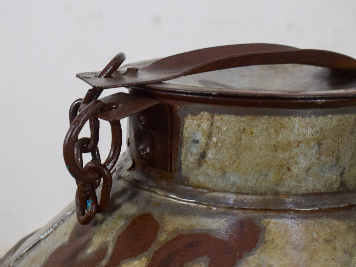 Large Vintage Metal Milk Churn Can Planter