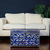 Hand Painted Vintage Chest Trunk Box