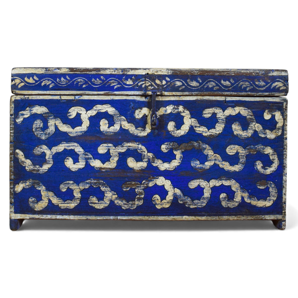 Hand Painted Vintage Chest Trunk Box
