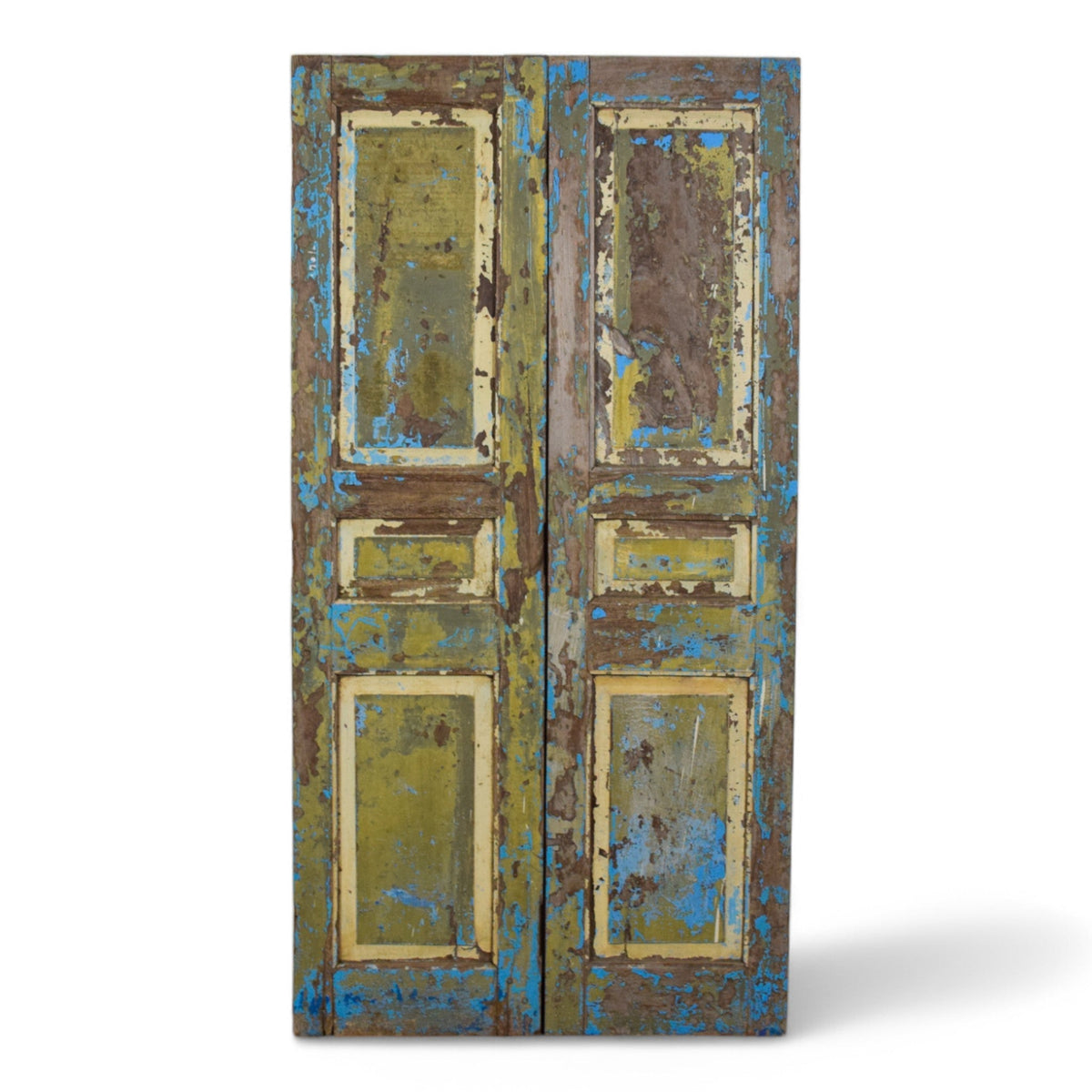 Pair of Antique Vintage Indian Panel Doors