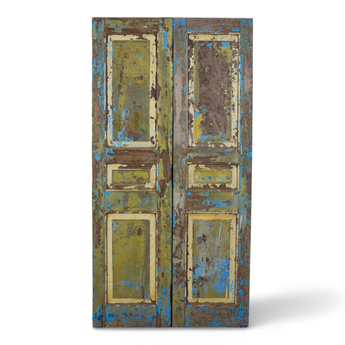 Pair of Antique Vintage Indian Panel Doors