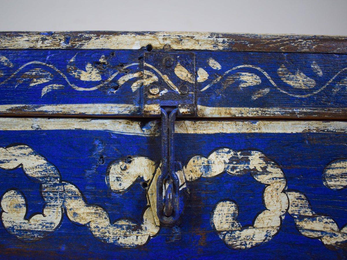Hand Painted Vintage Chest Trunk Box