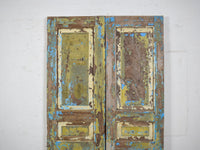 Pair of Antique Vintage Indian Panel Doors