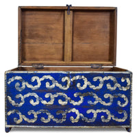 Hand Painted Vintage Chest Trunk Box