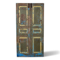 Pair of Antique Vintage Indian Panel Doors