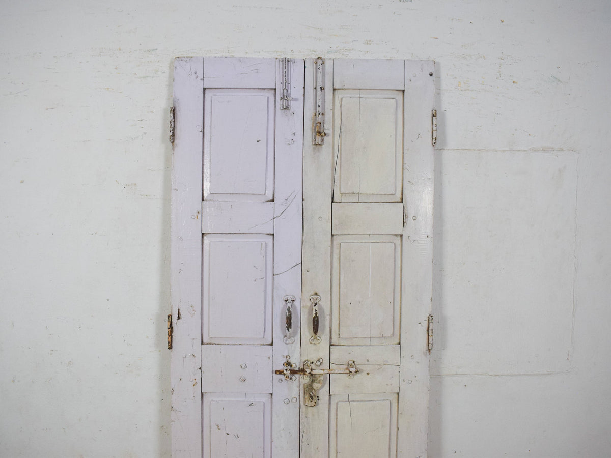 Pair of Antique Vintage Indian Panel Doors