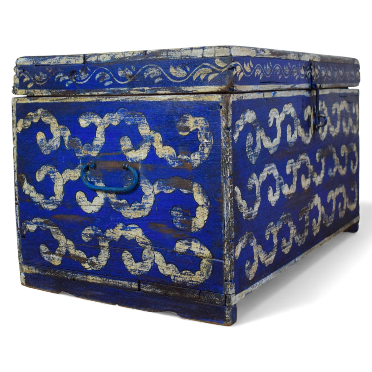 Hand Painted Vintage Chest Trunk Box