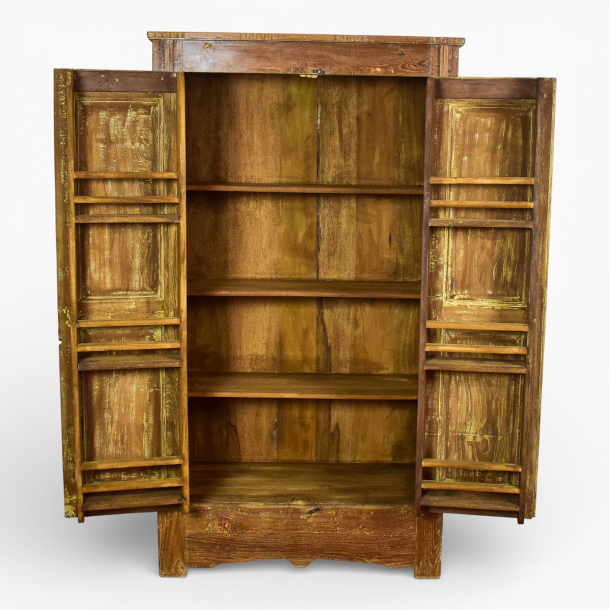Vintage Wooden Rustic Fitted Interior Cupboard Cabinet