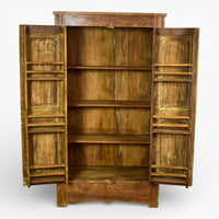 Vintage Wooden Rustic Fitted Interior Cupboard Cabinet