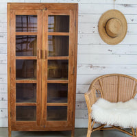 Vintage Wooden Rustic Cupboard Cabinet