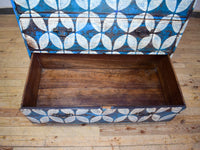 Vintage Rustic Hand Painted Cupboard Cabinet