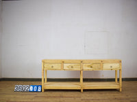 Vintage Solid Wood Rustic Sideboard Cupboard Drawers