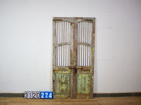 Pair of Antique Vintage Indian Doors Shutters
