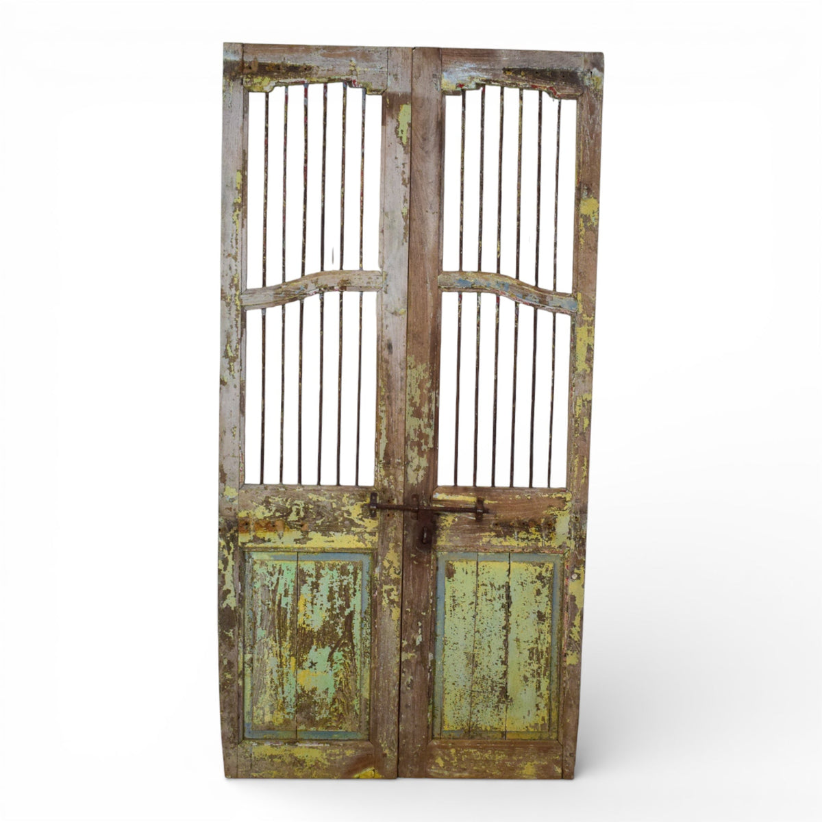 Pair of Antique Vintage Indian Doors Shutters