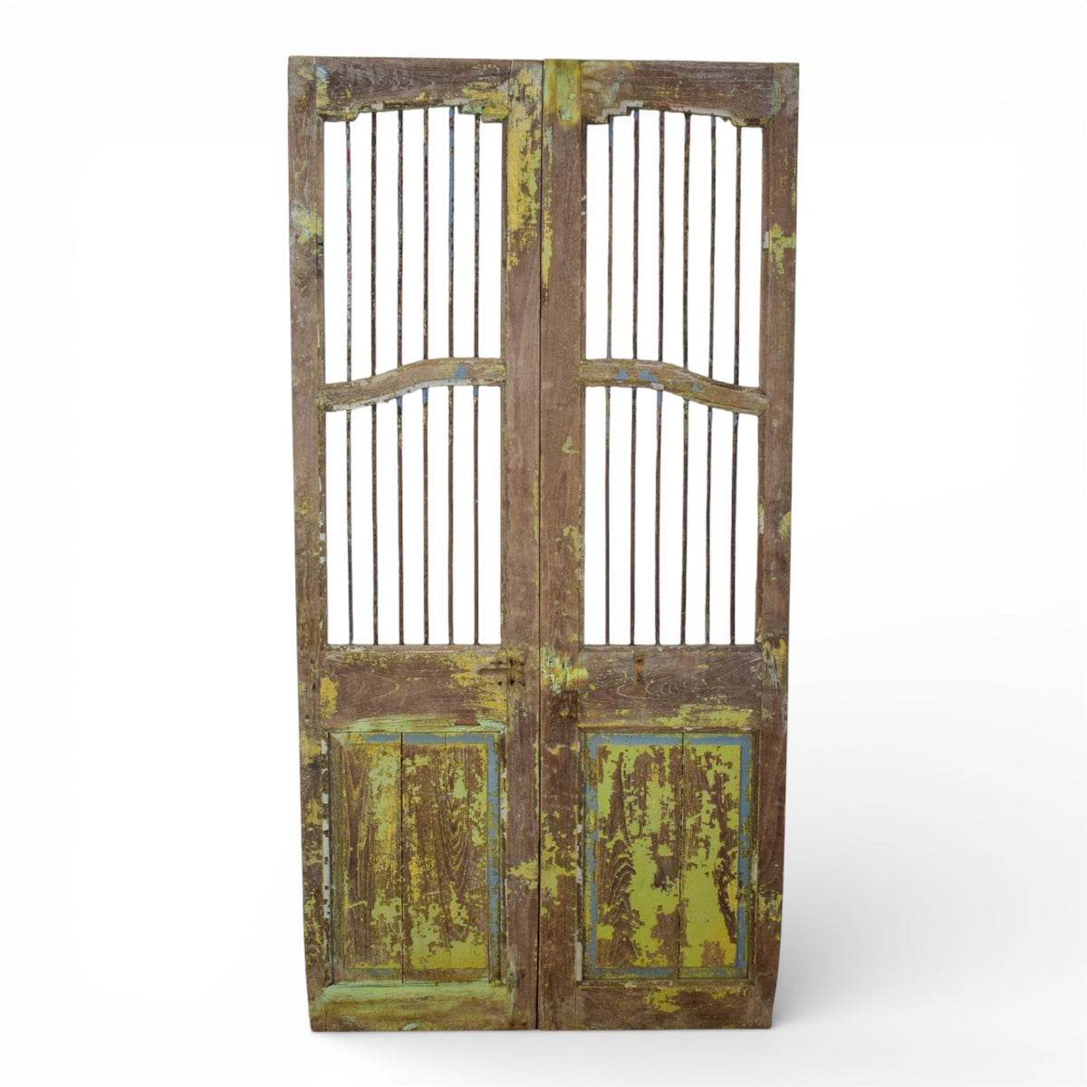 Pair of Antique Vintage Indian Doors Shutters