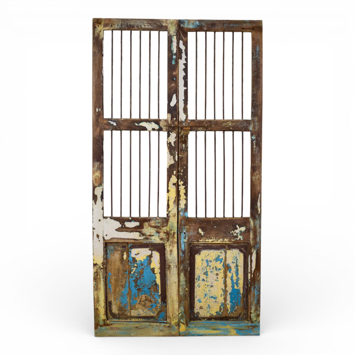 Pair of Antique Vintage Indian Doors Shutters
