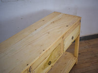 Vintage Solid Wood Rustic Sideboard Cupboard Drawers