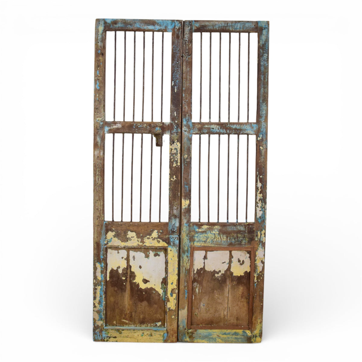 Pair of Antique Vintage Indian Doors Shutters