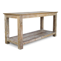 Large Vintage Wooden Sideboard Kitchen Island Display Table