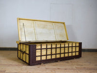 Vintage Rustic Wooden Chest Box Coffee Table