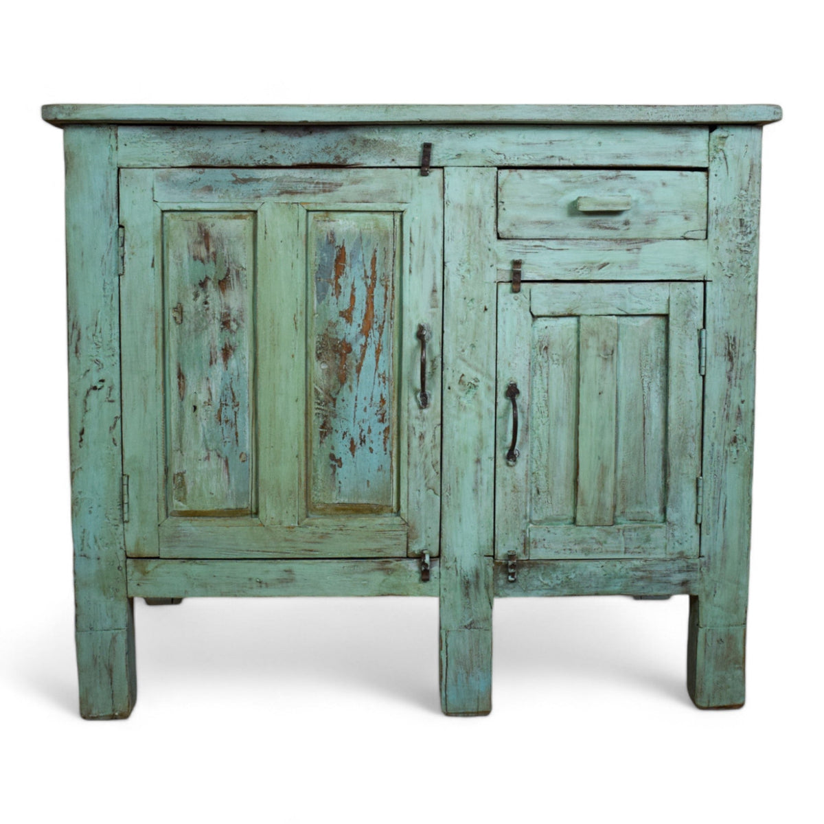 Vintage Painted Kitchen Island Cupboard Cabinet