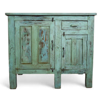 Vintage Painted Kitchen Island Cupboard Cabinet